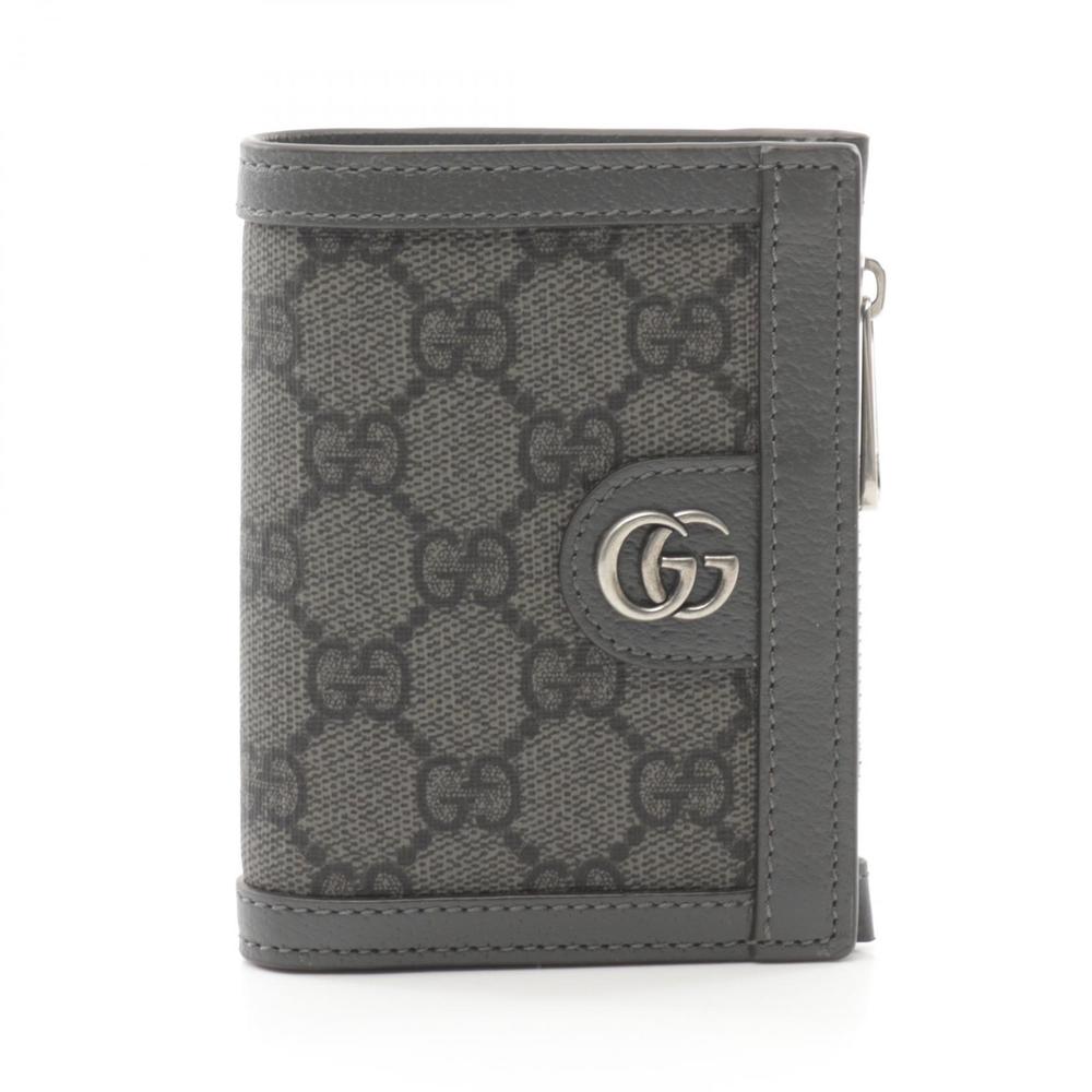 GUCCI Ophidia GG Supreme Long Wallet Bifold Grey - Picture 1 of 5